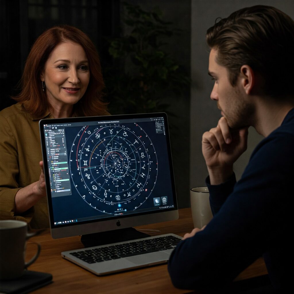 Astrology on video call